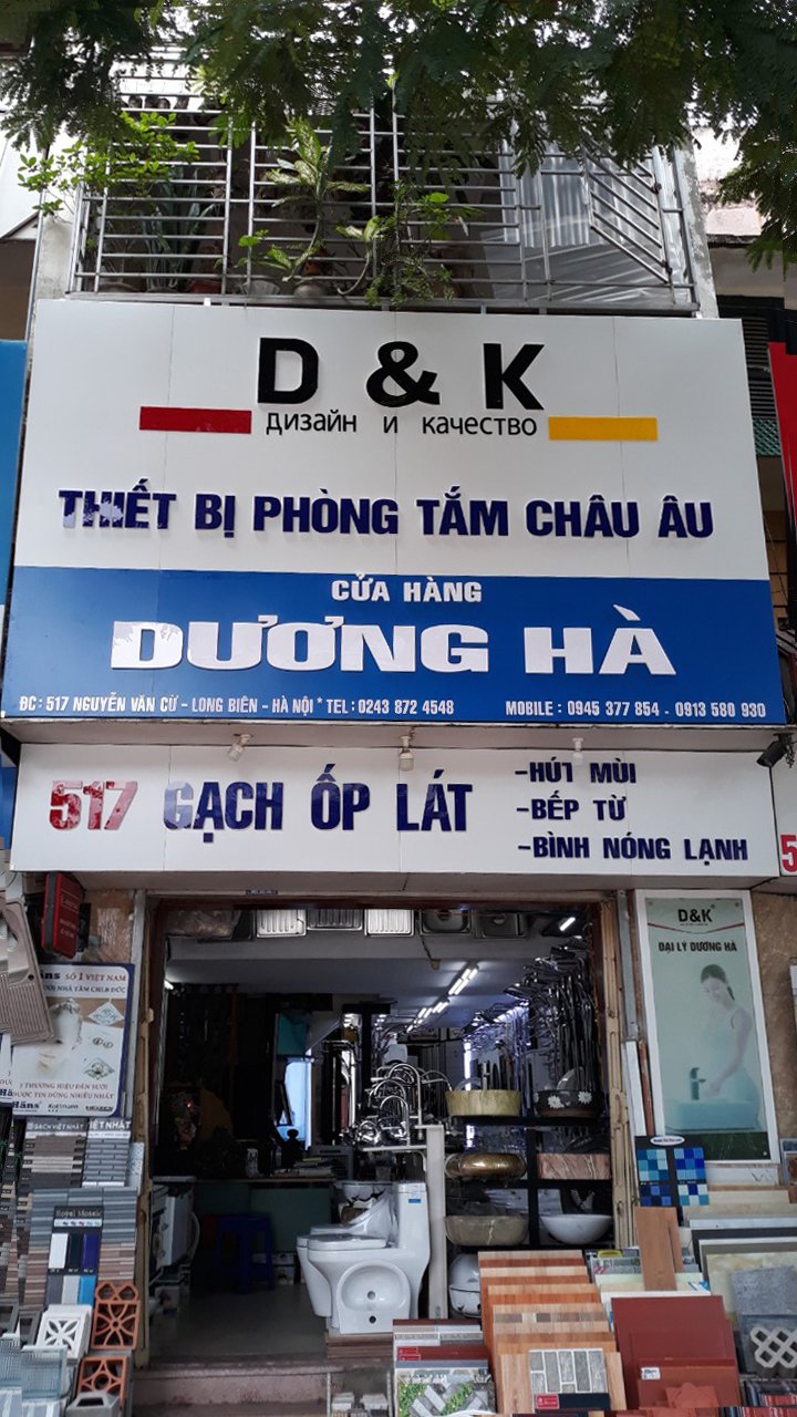 Cửa hàng Dương Hà bán thiết bị vệ sinh tại hà nội